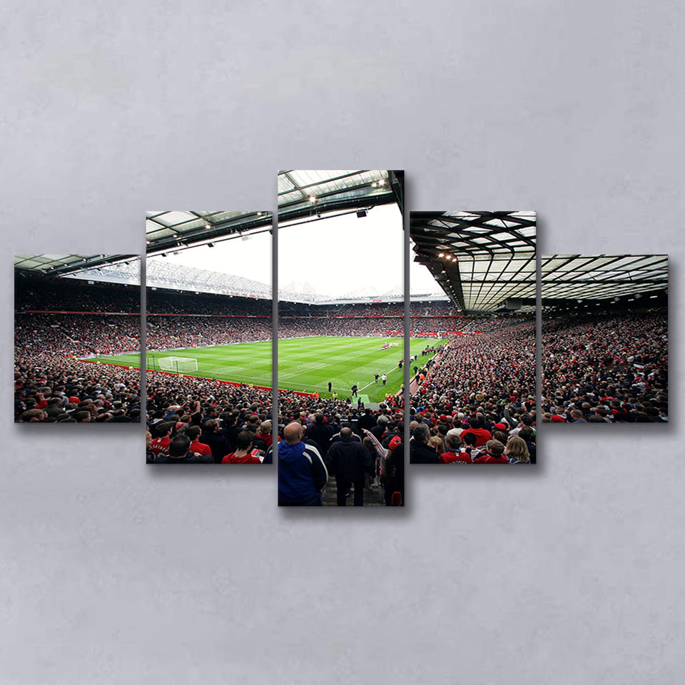 Old Trafford Full House Stadium, Stadium Canvas, Sport Art, Large Canvas, Multi Panels, Canvas Prints Wall Art Decor