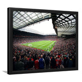 Old Trafford Full House Stadium, Stadium Canvas, Sport Art, Gift for him, Framed Art Prints Wall Art Decor, Framed Picture