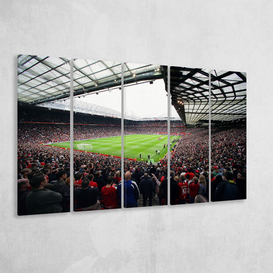 Old Trafford Full House Stadium, Stadium Canvas, Sport Art, Gift for him, Multi Panels B, Canvas Prints Wall Art Decor
