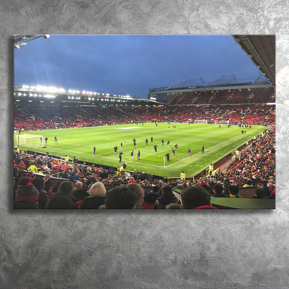 Old Trafford Game, Stadium Canvas, Sport Art, Gift for him, Fan Gift, Canvas Prints Wall Art Decor