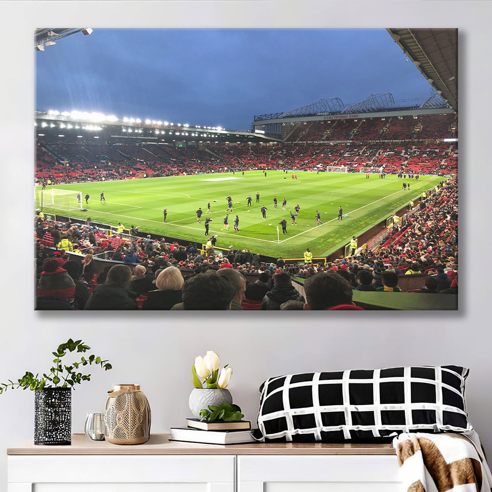 Old Trafford Game, Stadium Canvas, Sport Art, Gift for him, Fan Gift, Canvas Prints Wall Art Decor