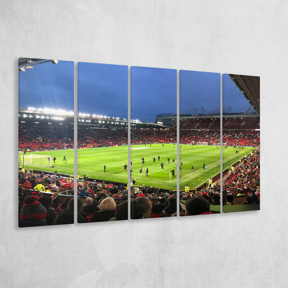 Old Trafford Game, Stadium Canvas, Sport Art, Gift for him, Multi Panels B, Canvas Prints Wall Art Decor