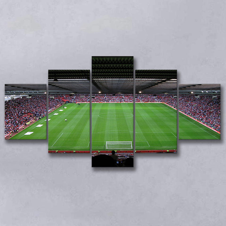 Old Trafford Soccer Field, Stadium Canvas, Sport Art, Large Canvas, Multi Panels, Canvas Prints Wall Art Decor
