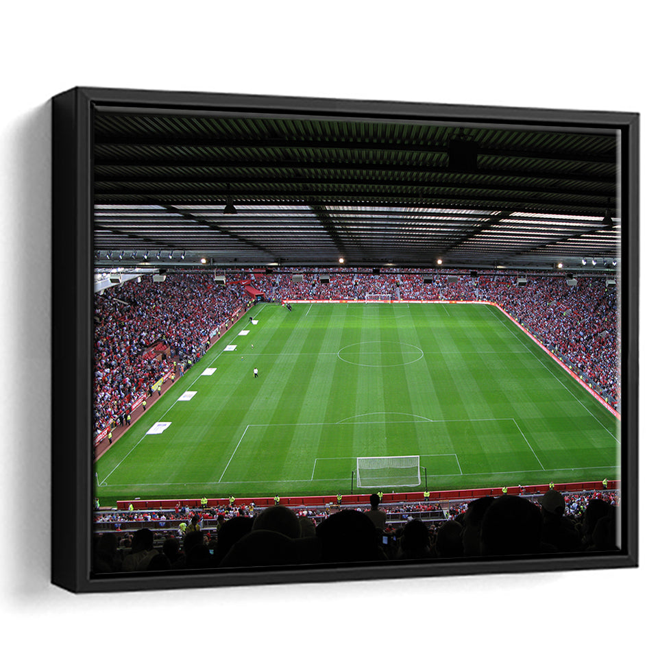 Old Trafford Soccer Field, Stadium Canvas, Sport Art, Gift for him, Framed Canvas Prints Wall Art Decor, Framed Picture