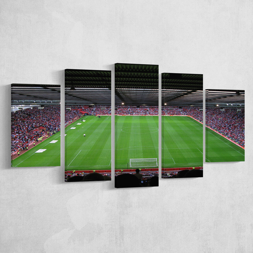Old Trafford Soccer Field, Stadium Canvas, Sport Art, Large Canvas, Multi Panels, Canvas Prints Wall Art Decor