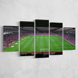 Old Trafford Soccer Field, Stadium Canvas, Sport Art, Large Canvas, Multi Panels, Canvas Prints Wall Art Decor
