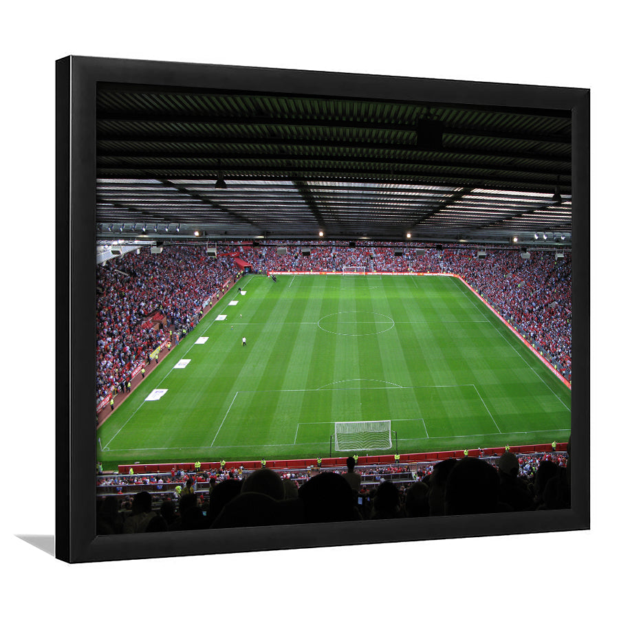 Old Trafford Soccer Field, Stadium Canvas, Sport Art, Gift for him, Framed Art Prints Wall Art Decor, Framed Picture