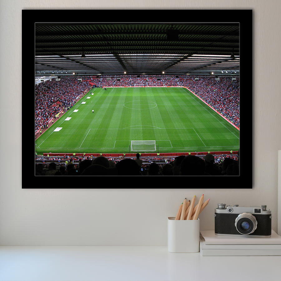 Old Trafford Soccer Field, Stadium Canvas, Sport Art, Gift for him, Framed Art Prints Wall Art Decor, Framed Picture