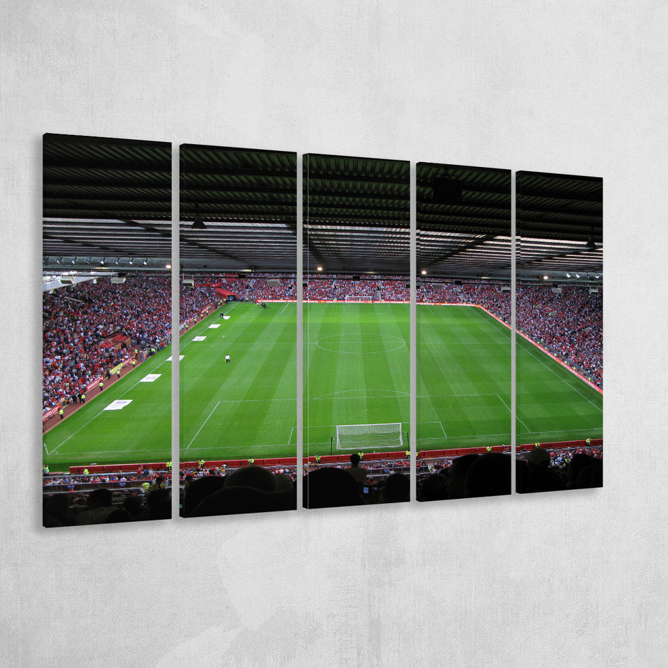 Old Trafford Soccer Field, Stadium Canvas, Sport Art, Gift for him, Multi Panels B, Canvas Prints Wall Art Decor