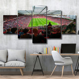 Old Trafford Stadium Angle View, Stadium Canvas, Sport Art, Large Canvas, Multi Panels, Canvas Prints Wall Art Decor