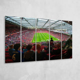 Old Trafford Stadium Angle View, Stadium Canvas, Sport Art, Gift for him, Multi Panels B, Canvas Prints Wall Art Decor