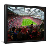 Old Trafford Stadium Angle View, Stadium Canvas, Sport Art, Gift for him, Framed Art Prints Wall Art Decor, Framed Picture