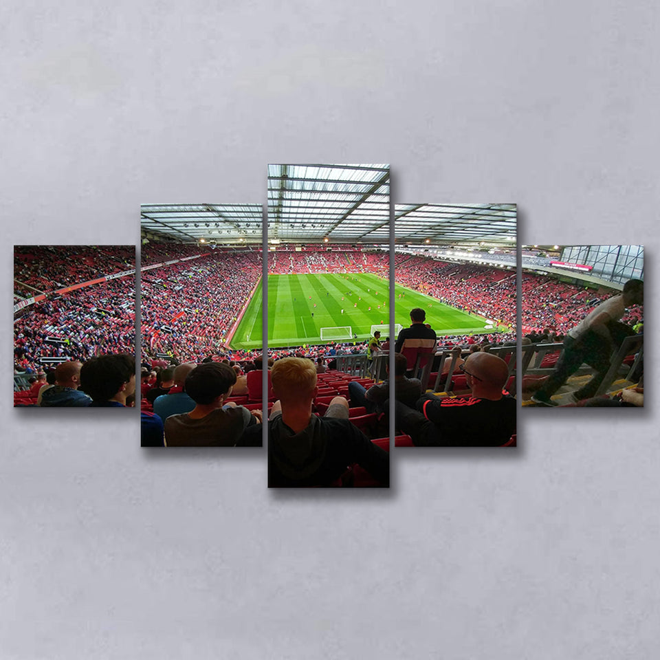 Old Trafford Stadium Angle View, Stadium Canvas, Sport Art, Large Canvas, Multi Panels, Canvas Prints Wall Art Decor