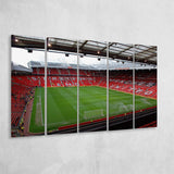 Old Trafford Stadium Canvas Prints Wall Art Football,Multi Panels B,Sport Stadium Art Prints, Fan Gift