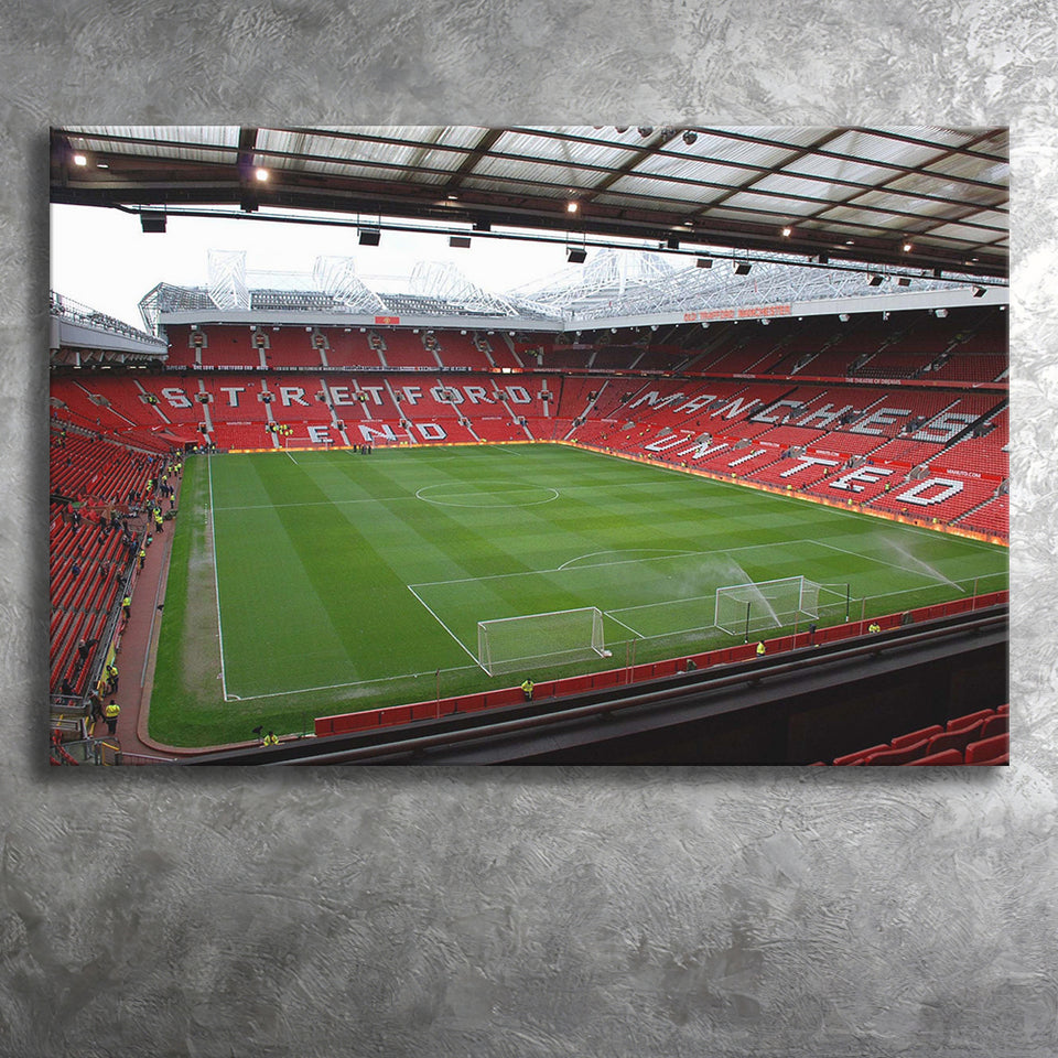Old Trafford Stadium Canvas Prints Wall Art Football,Sport Stadium Art Prints, Fan Gift, Wall Decor