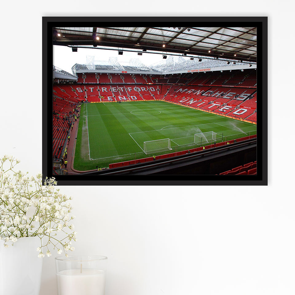 Old Trafford Stadium Framed Canvas Prints Wall Art Football,Sport Stadium Art Prints, Fan Gift