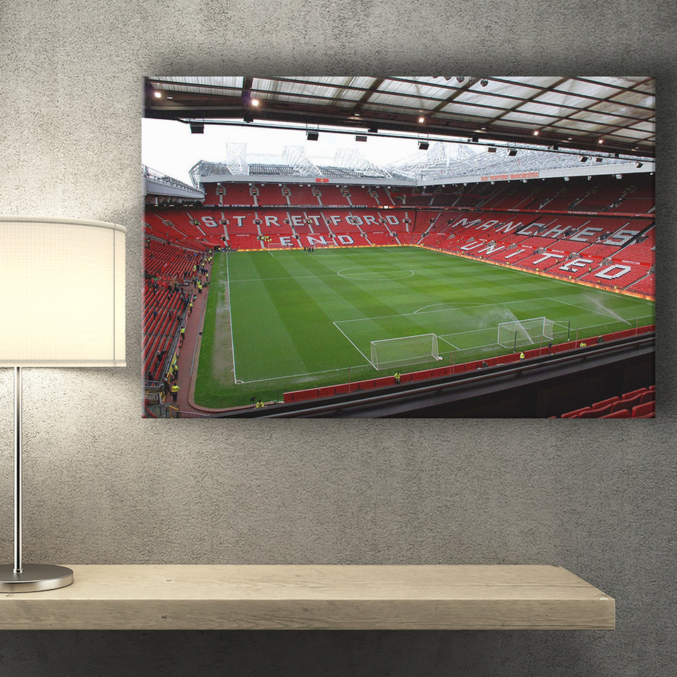 Old Trafford Stadium Canvas Prints Wall Art Football,Sport Stadium Art Prints, Fan Gift, Wall Decor