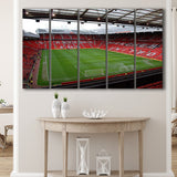 Old Trafford Stadium Canvas Prints Wall Art Football,Multi Panels B,Sport Stadium Art Prints, Fan Gift