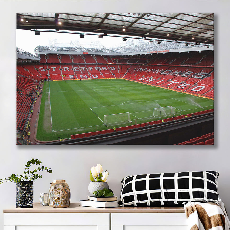 Old Trafford Stadium Canvas Prints Wall Art Football,Sport Stadium Art Prints, Fan Gift, Wall Decor