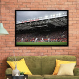Old Trafford Stadium, Stadium Canvas, Sport Art, Gift for him, Framed Art Prints Wall Art Decor, Framed Picture