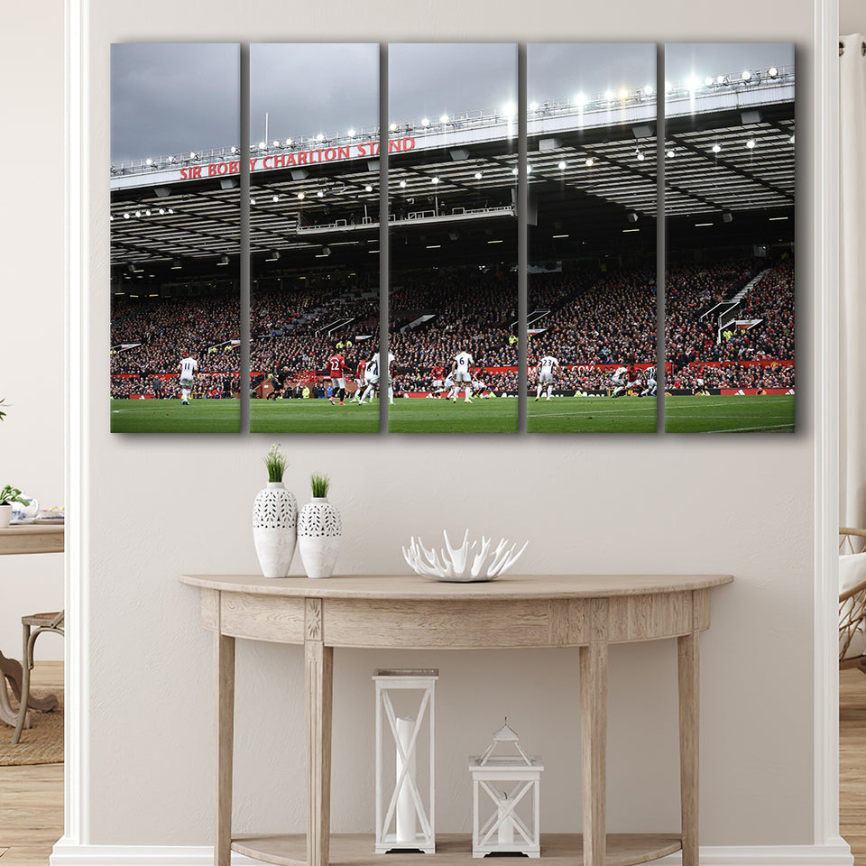 Old Trafford Stadium, Stadium Canvas, Sport Art, Gift for him, Multi Panels B, Canvas Prints Wall Art Decor