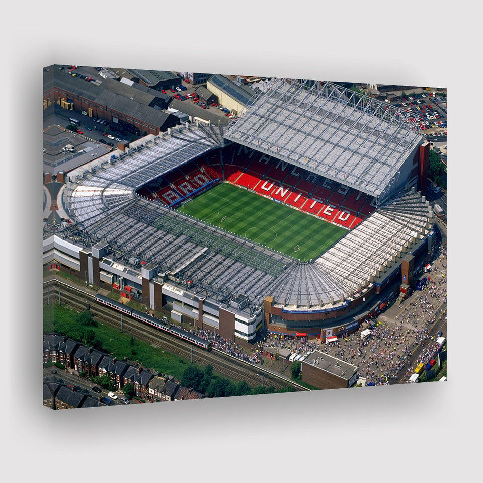 Old Trafford in Stretford, Stadium Canvas, Sport Art, Gift for him, Fan Gift, Canvas Prints Wall Art Decor