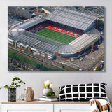 Old Trafford in Stretford, Stadium Canvas, Sport Art, Gift for him, Fan Gift, Canvas Prints Wall Art Decor