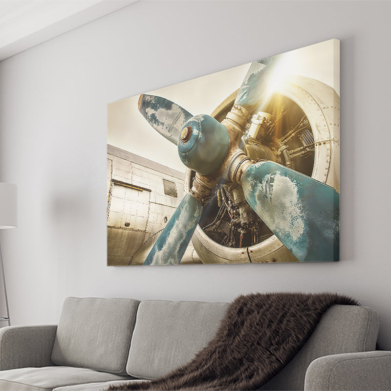 Old Turbine Canvas Wall Art - Canvas Prints, Prints for Sale, Canvas Painting, Canvas On Sale