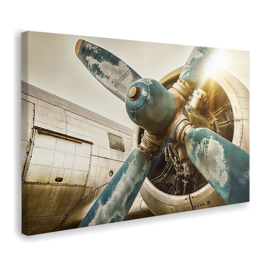Old Turbine Canvas Wall Art - Canvas Prints, Prints for Sale, Canvas Painting, Canvas On Sale