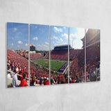 Ole Miss Rebels Wall Art Vaught Hemingway Stadium,Multi Panels B,Sport Stadium Art Prints, Fan Gift