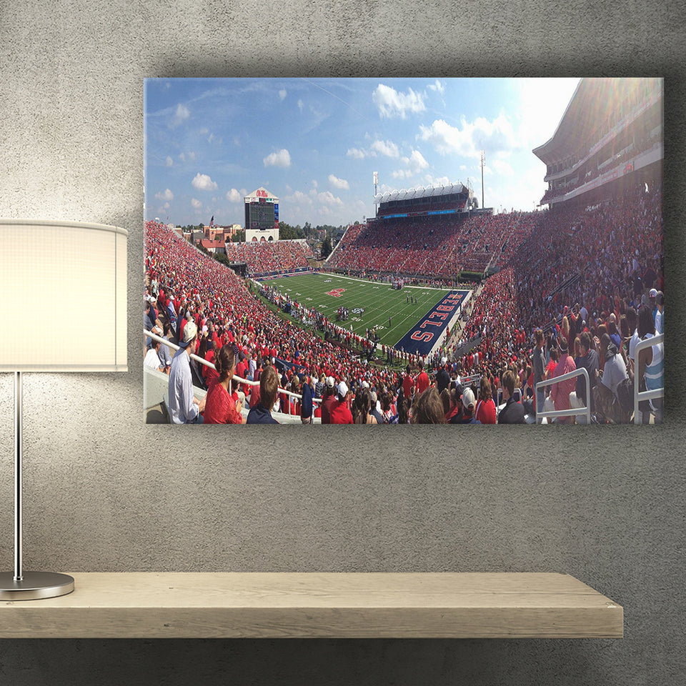 Ole Miss Rebels Wall Art Vaught Hemingway Stadium,Sport Stadium Art Prints, Fan Gift, Wall Decor