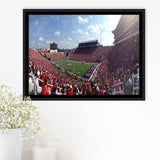 Ole Miss Rebels Framed Canvas Prints Wall Art Vaught Hemingway Stadium,Sport Stadium Art Prints, Fan Gift