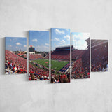 Ole Miss Rebels Wall Art Vaught Hemingway Stadium,Multi Panels,Sport Stadium Art Prints, Fan Gift