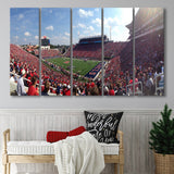 Ole Miss Rebels Wall Art Vaught Hemingway Stadium,Multi Panels B,Sport Stadium Art Prints, Fan Gift