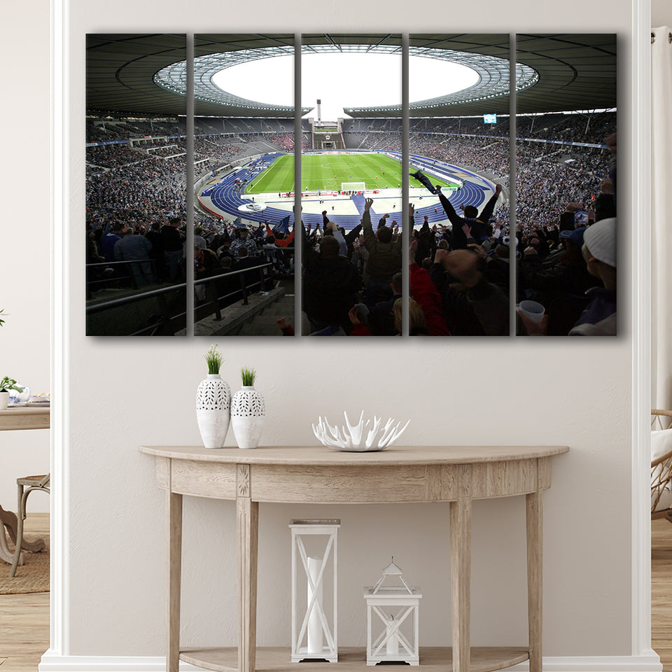 Olympia Stadion Berlin, Stadium Canvas, Sport Art, Gift for him, Multi Panels B, Canvas Prints Wall Art Decor