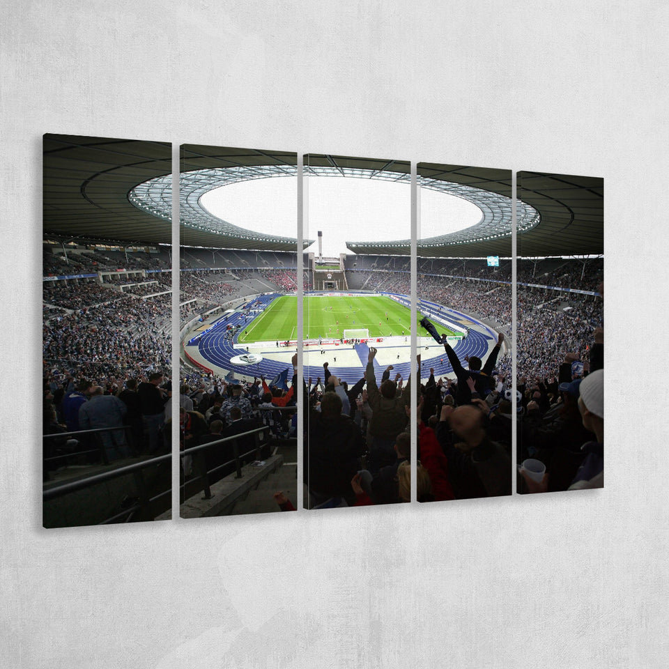 Olympia Stadion Berlin, Stadium Canvas, Sport Art, Gift for him, Multi Panels B, Canvas Prints Wall Art Decor