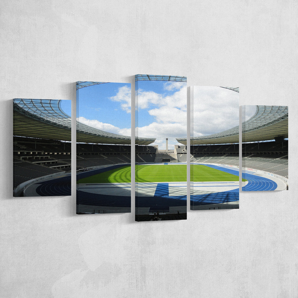 Olympiastadion Stadium in Berlin, Stadium Canvas, Sport Art, Large Canvas, Multi Panels, Canvas Prints Wall Art Decor
