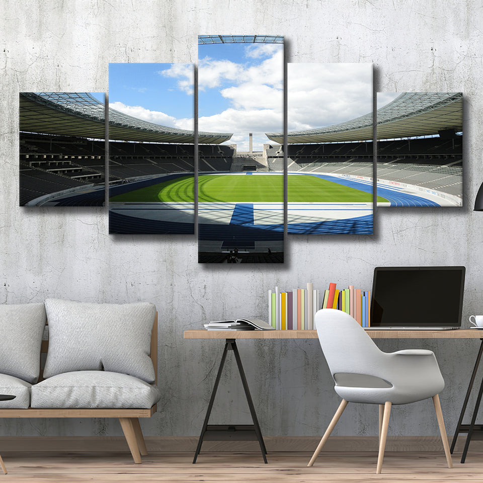 Olympiastadion Stadium in Berlin, Stadium Canvas, Sport Art, Large Canvas, Multi Panels, Canvas Prints Wall Art Decor