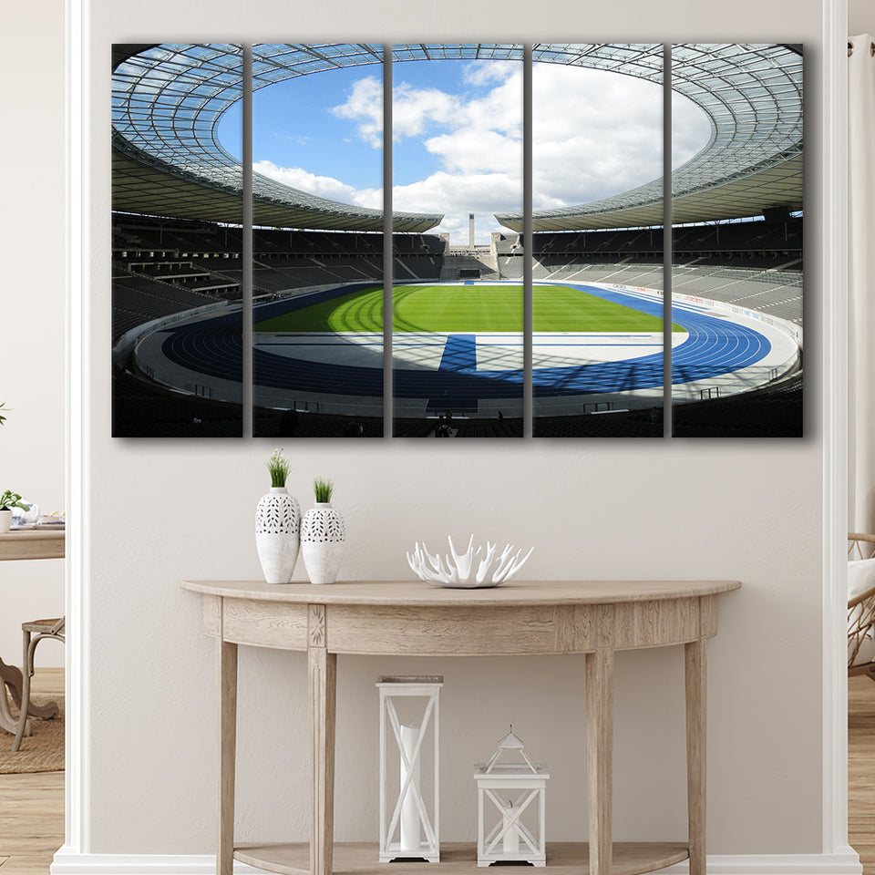 Olympiastadion Stadium in Berlin, Stadium Canvas, Sport Art, Gift for him, Multi Panels B, Canvas Prints Wall Art Decor