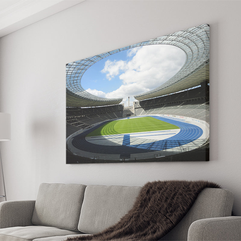 Olympiastadion Stadium in Berlin, Stadium Canvas, Sport Art, Gift for him, Fan Gift, Canvas Prints Wall Art Decor