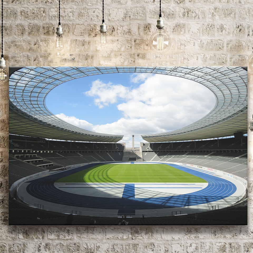Olympiastadion Stadium in Berlin, Stadium Canvas, Sport Art, Gift for him, Fan Gift, Canvas Prints Wall Art Decor