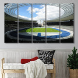 Olympiastadion Stadium in Berlin, Stadium Canvas, Sport Art, Gift for him, Multi Panels B, Canvas Prints Wall Art Decor