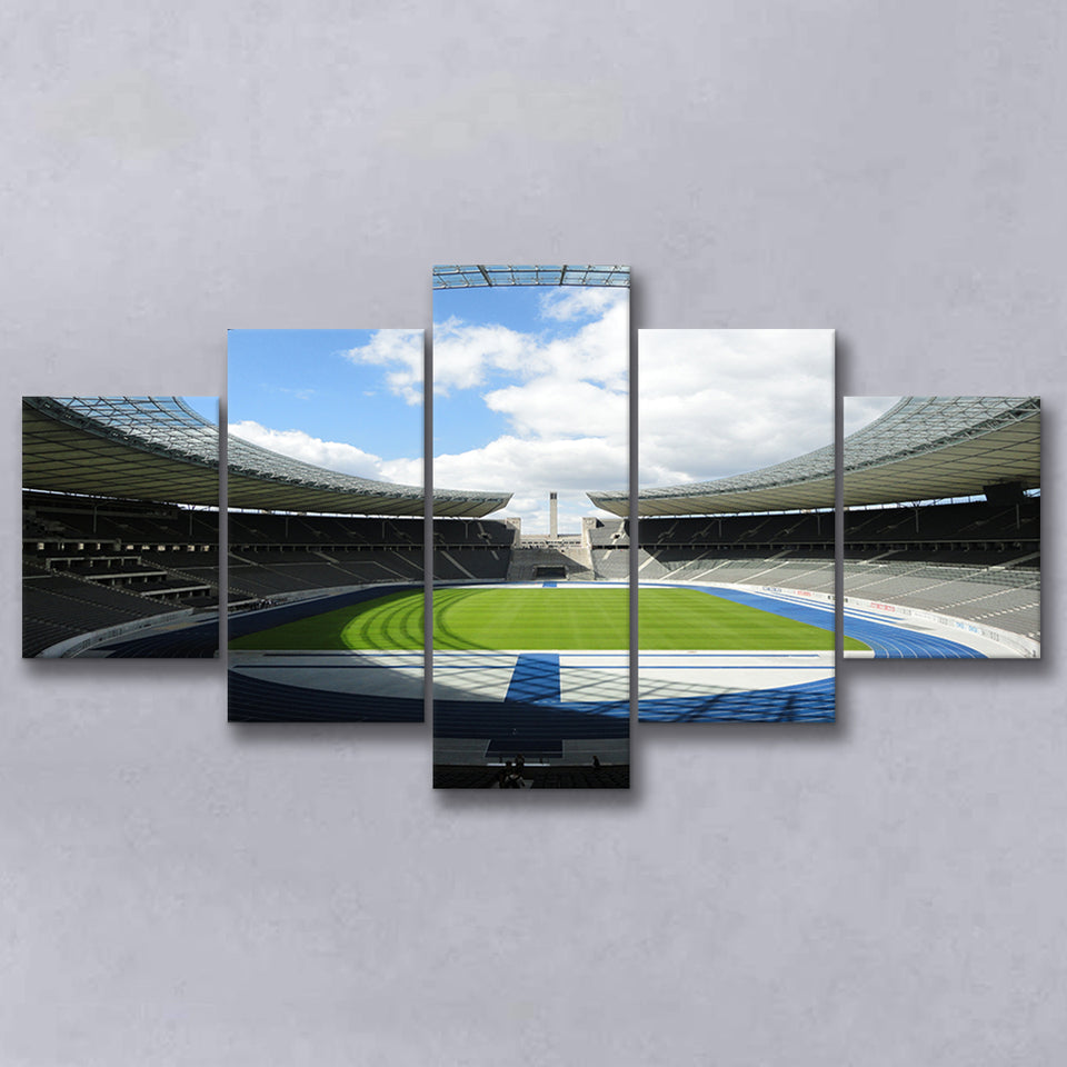Olympiastadion Stadium in Berlin, Stadium Canvas, Sport Art, Large Canvas, Multi Panels, Canvas Prints Wall Art Decor