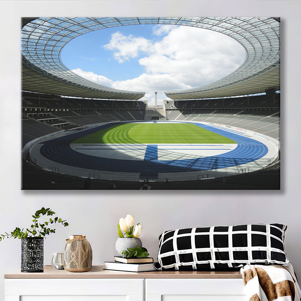 Olympiastadion Stadium in Berlin, Stadium Canvas, Sport Art, Gift for him, Fan Gift, Canvas Prints Wall Art Decor