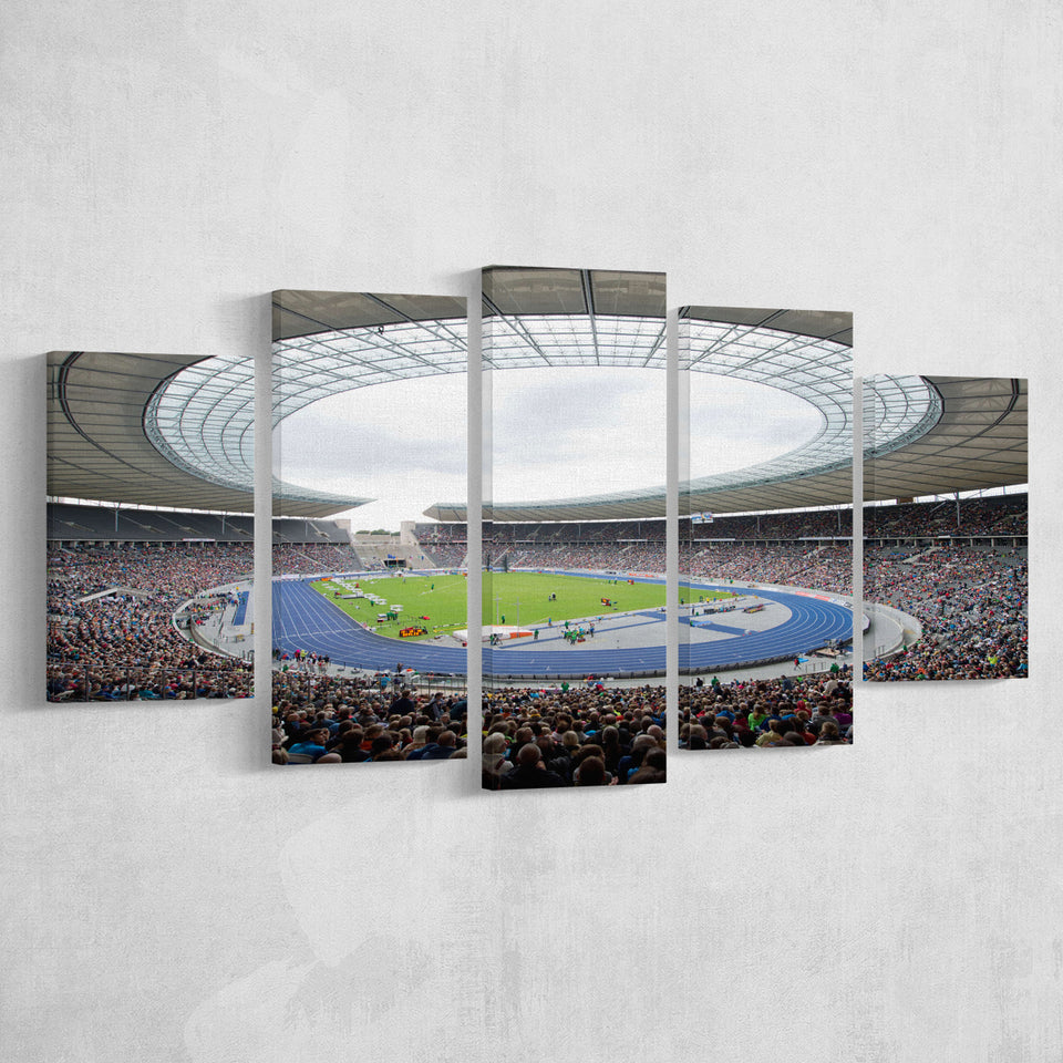 Olympiastadion in Berlin, Stadium Canvas, Sport Art, Large Canvas, Multi Panels, Canvas Prints Wall Art Decor