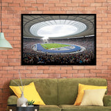 Olympiastadion in Berlin, Stadium Canvas, Sport Art, Gift for him, Framed Art Prints Wall Art Decor, Framed Picture