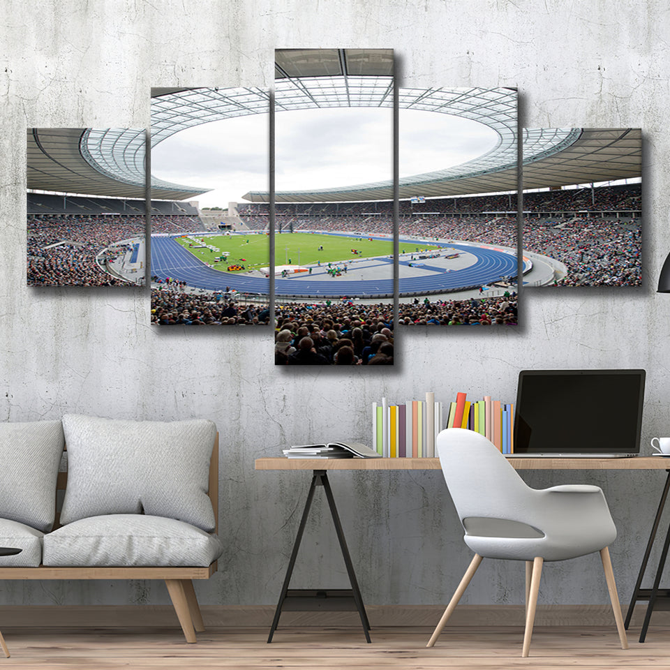 Olympiastadion in Berlin, Stadium Canvas, Sport Art, Large Canvas, Multi Panels, Canvas Prints Wall Art Decor