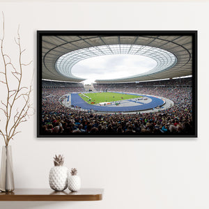 Olympiastadion in Berlin, Stadium Canvas, Sport Art, Gift for him, Framed Canvas Prints Wall Art Decor, Framed Picture