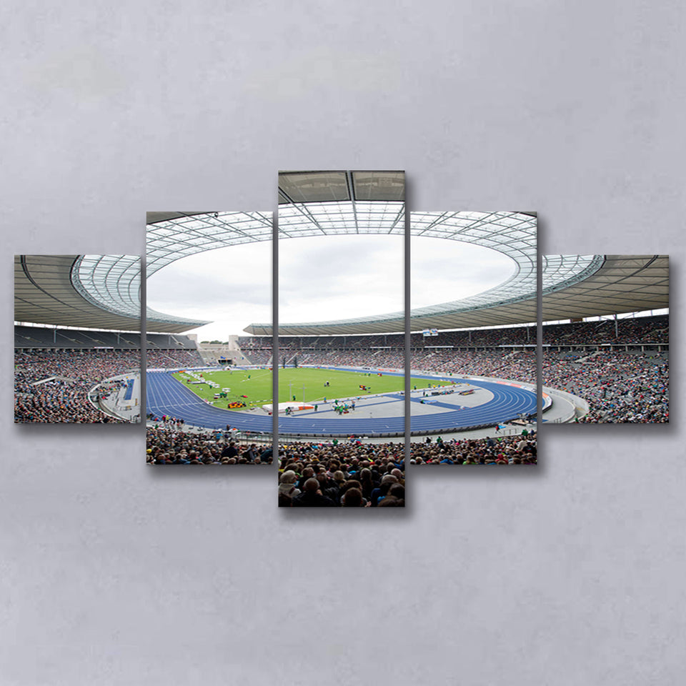 Olympiastadion in Berlin, Stadium Canvas, Sport Art, Large Canvas, Multi Panels, Canvas Prints Wall Art Decor