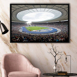 Olympiastadion in Berlin, Stadium Canvas, Sport Art, Gift for him, Framed Canvas Prints Wall Art Decor, Framed Picture